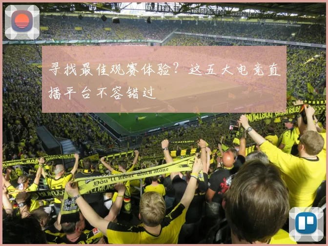 寻找最佳观赛体验？这五大电竞直播平台不容错过
